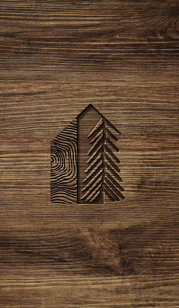 Wood Mockup Remig Bildmarke online